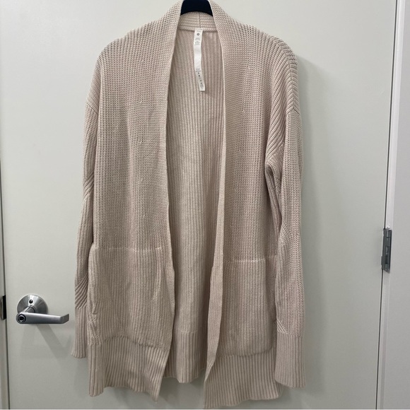 Lululemon Cashlu Sweater Wrap - White Opal - XS/S - Picture 6 of 14